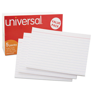 Universal® Ruled Index Cards, 5 X 8, White, 500-pack freeshipping - TVN Wholesale